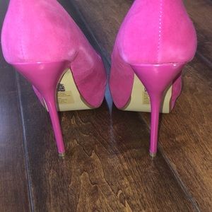 Bakers hot pink stilettos open toe 6.5 (brand new)
